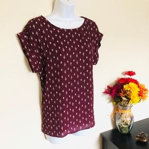 Forever 21 Burgundy blouse